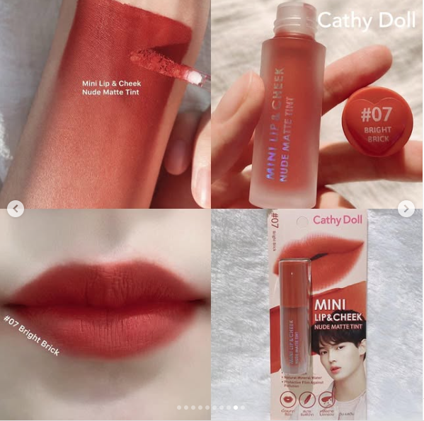 CATHY DOLL Mini Lip & Cheek Nude Matte Tint - Tinta para labios y mejillas